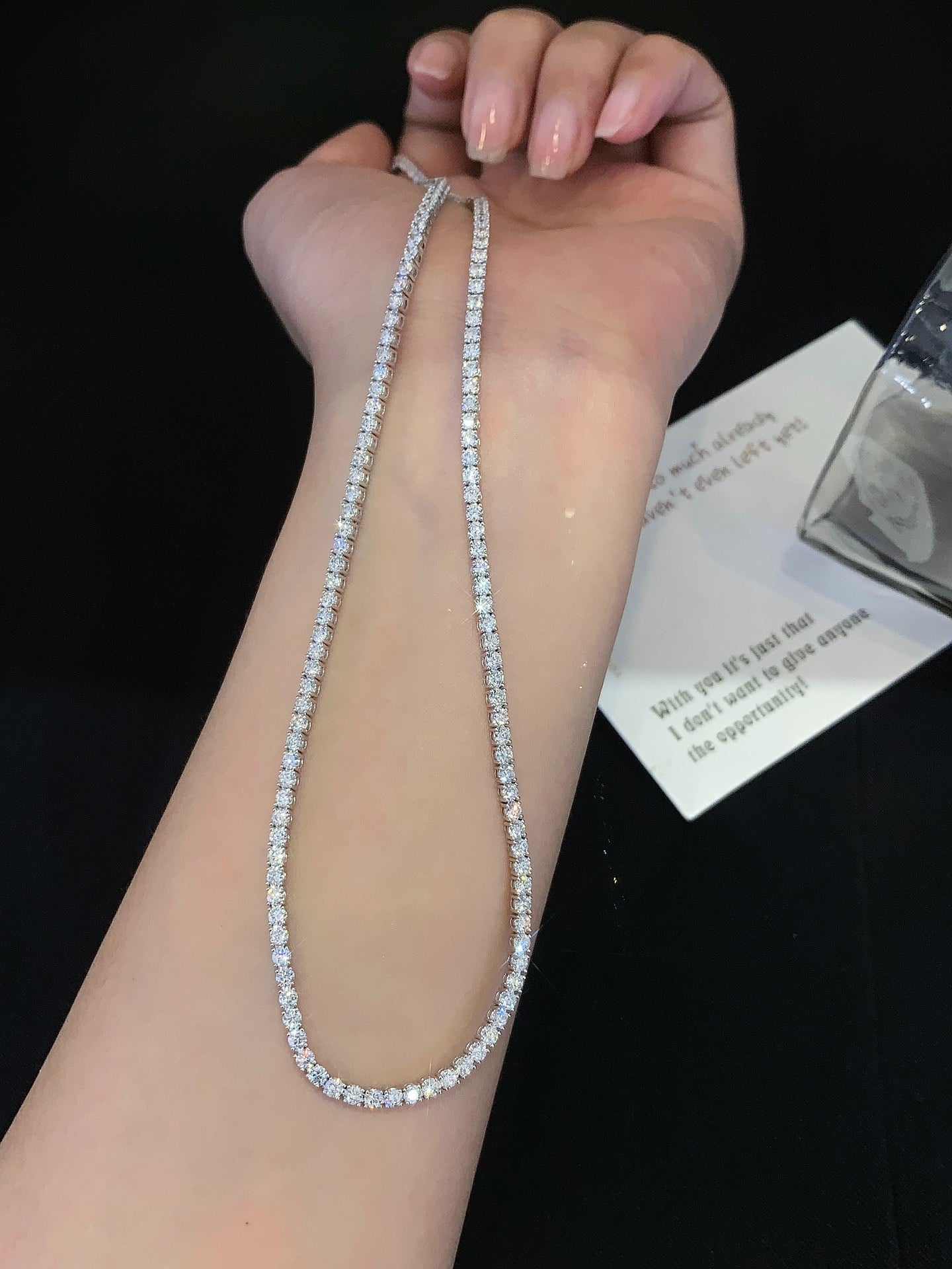 20 Carat Lab-Grown Diamond Tennis Necklace