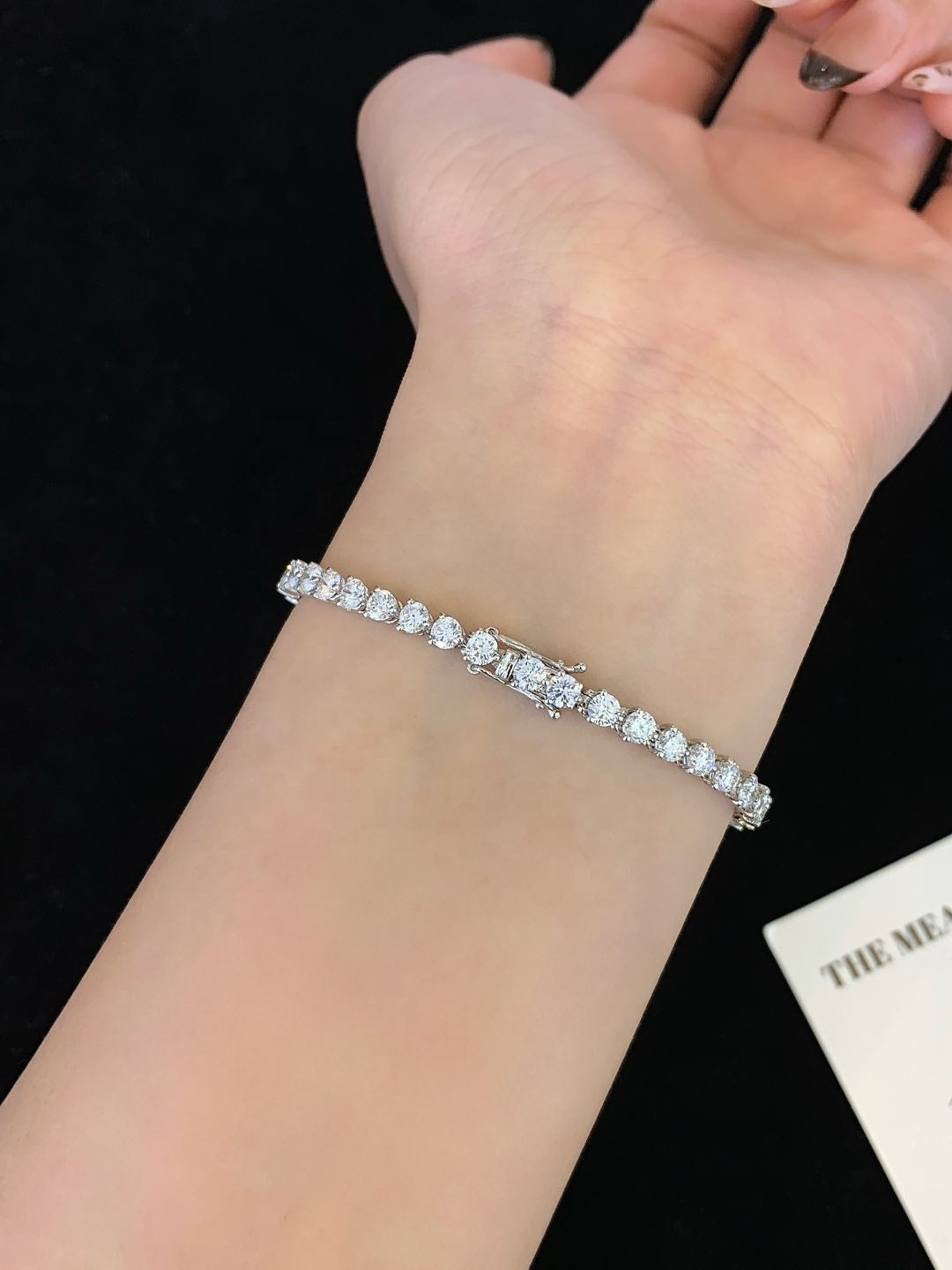 4 Carat Round Cut Lab-Grown Diamond Bracelet