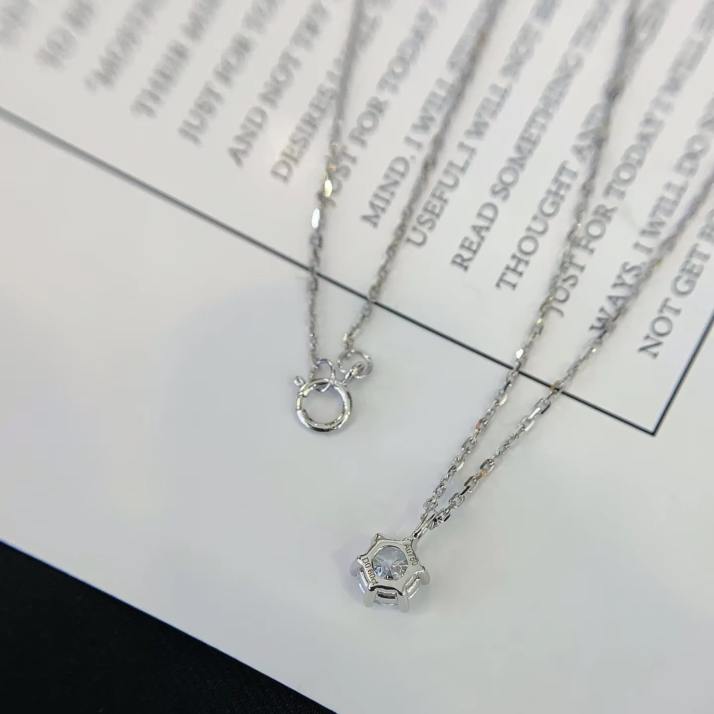 0.60 Carat Round Lab-Grown Diamond Pendant in 14K Gold – IGI Certified