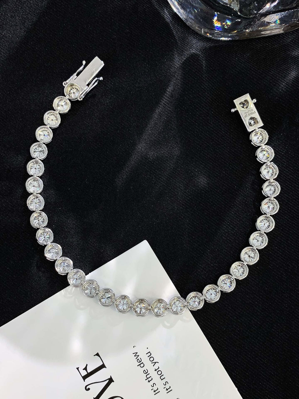 8 Carat Bezel Set Round Cut Lab-Grown Diamond Bracelet