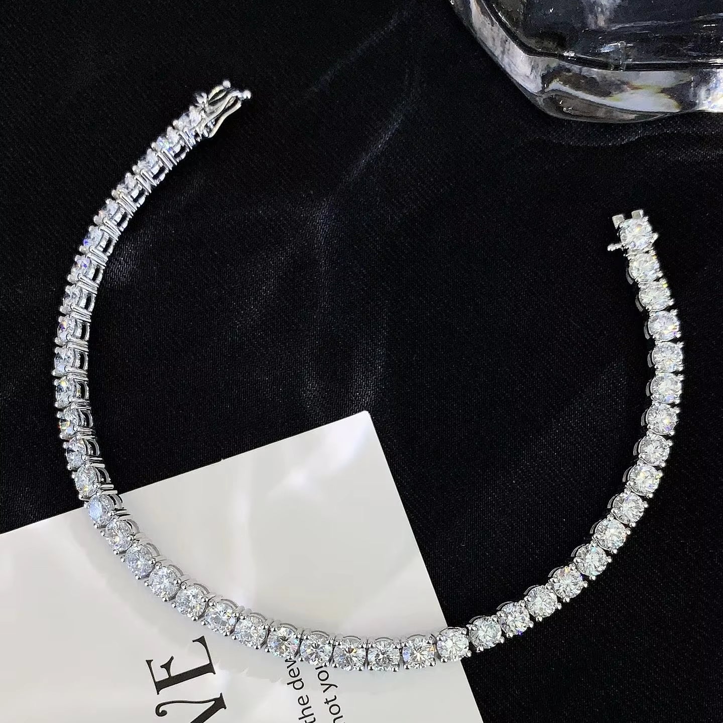 7 Carat Round-Cut Diamond Tennis Bracelet
