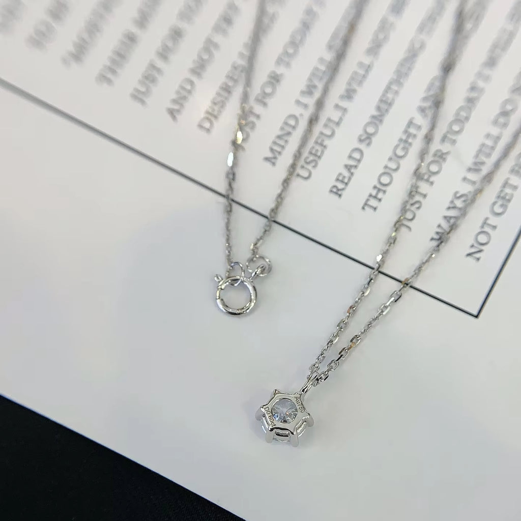0.60 Carat Round Lab-Grown Diamond Pendant in 14K Gold – IGI Certified