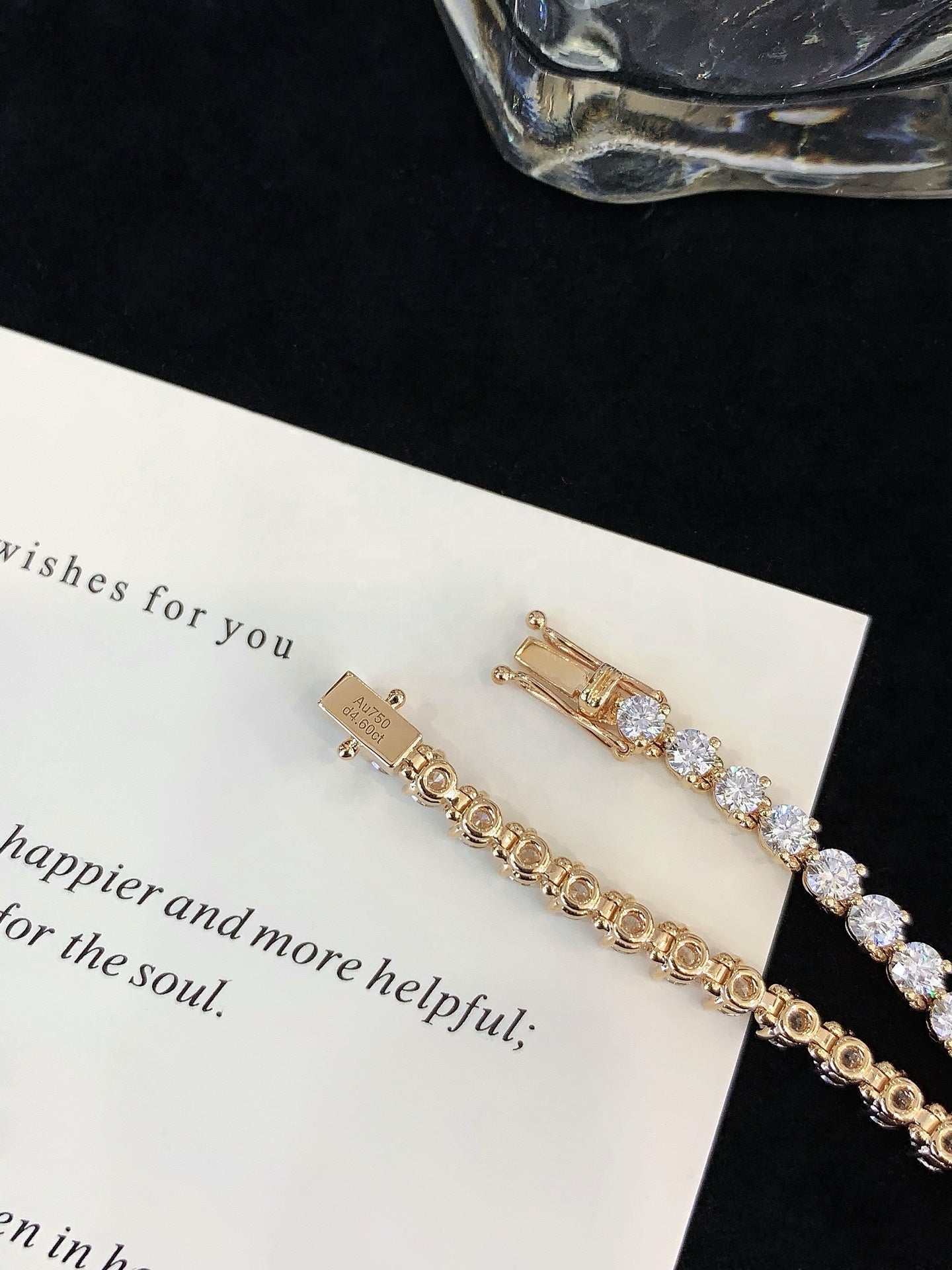 5 Carat 14K Gold Diamond Bracelet