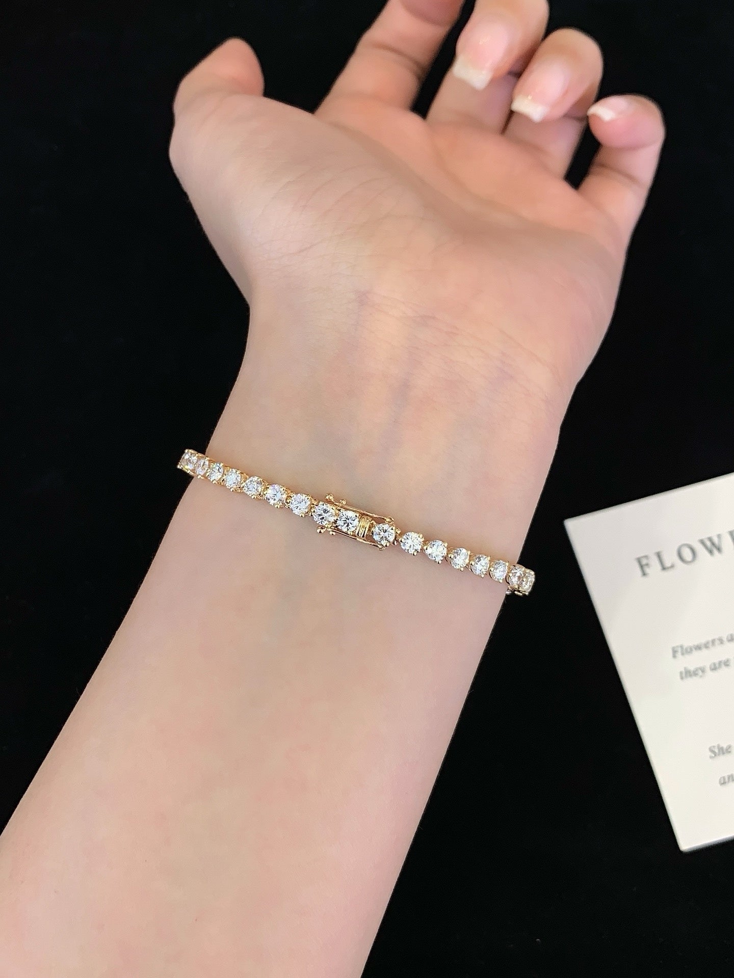 5 Carat 14K Gold Diamond Bracelet