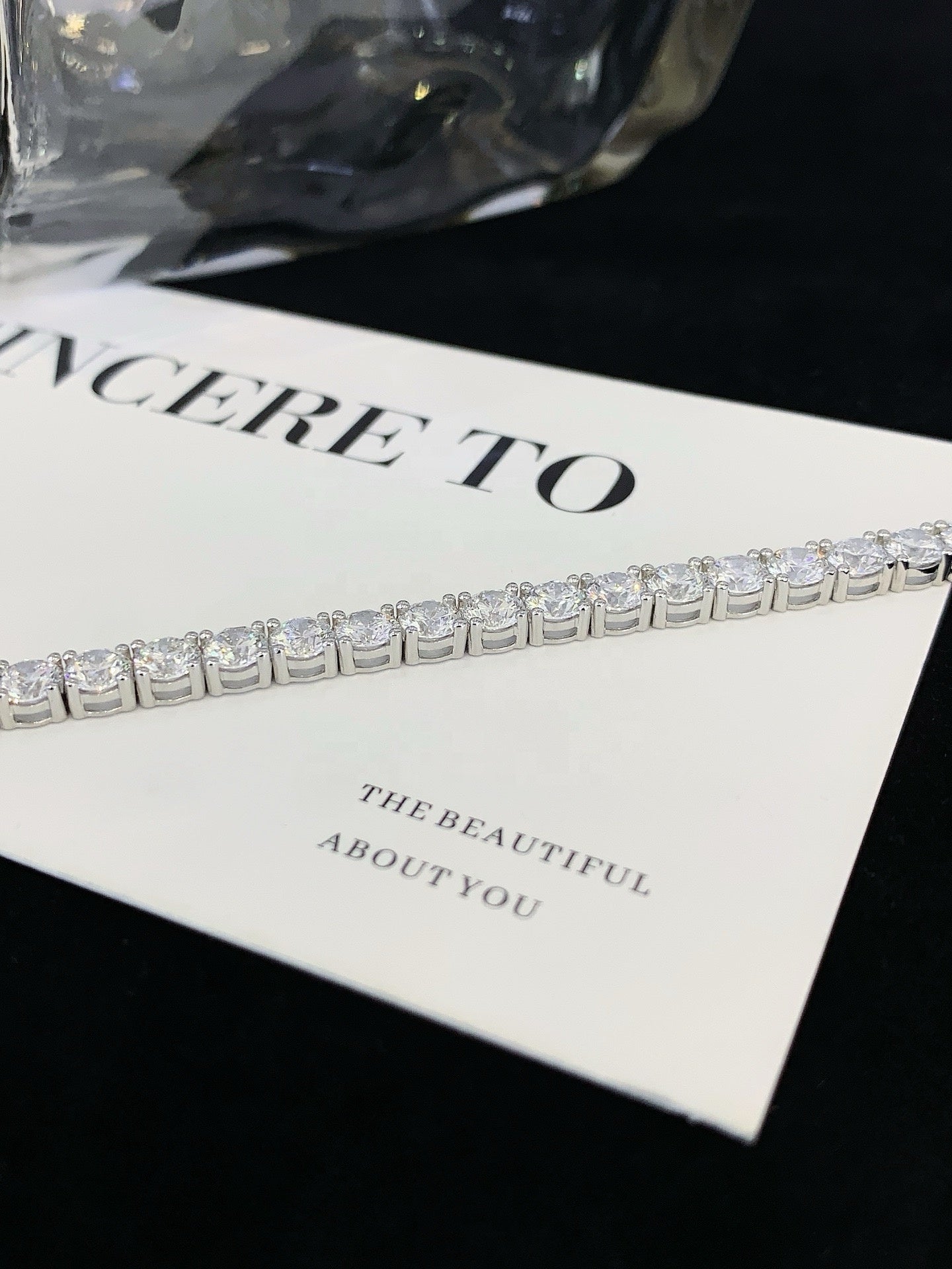 10 Carat Round Cut Lab-Grown Diamond Bracelet