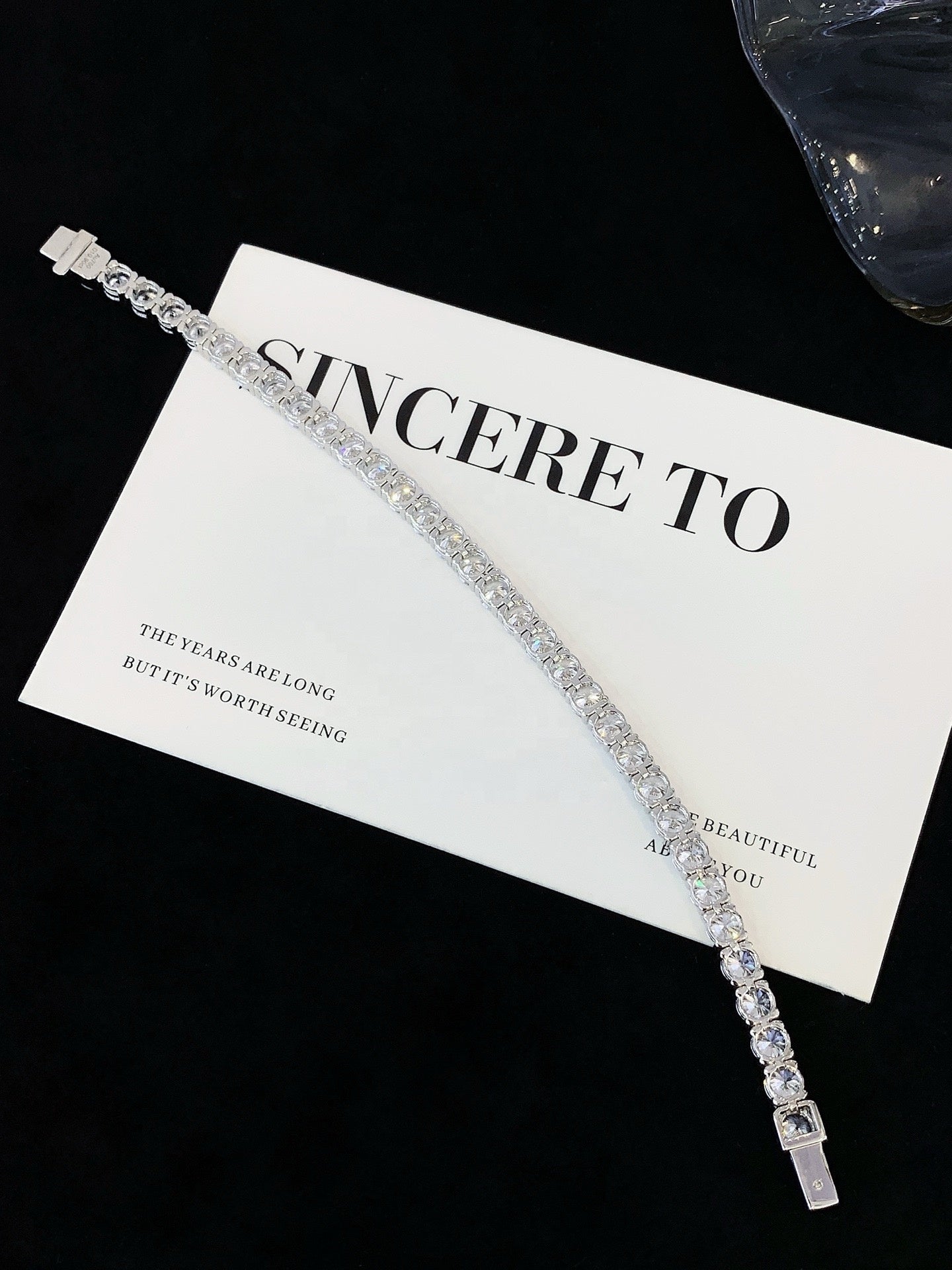 10 Carat Round Cut Lab-Grown Diamond Bracelet